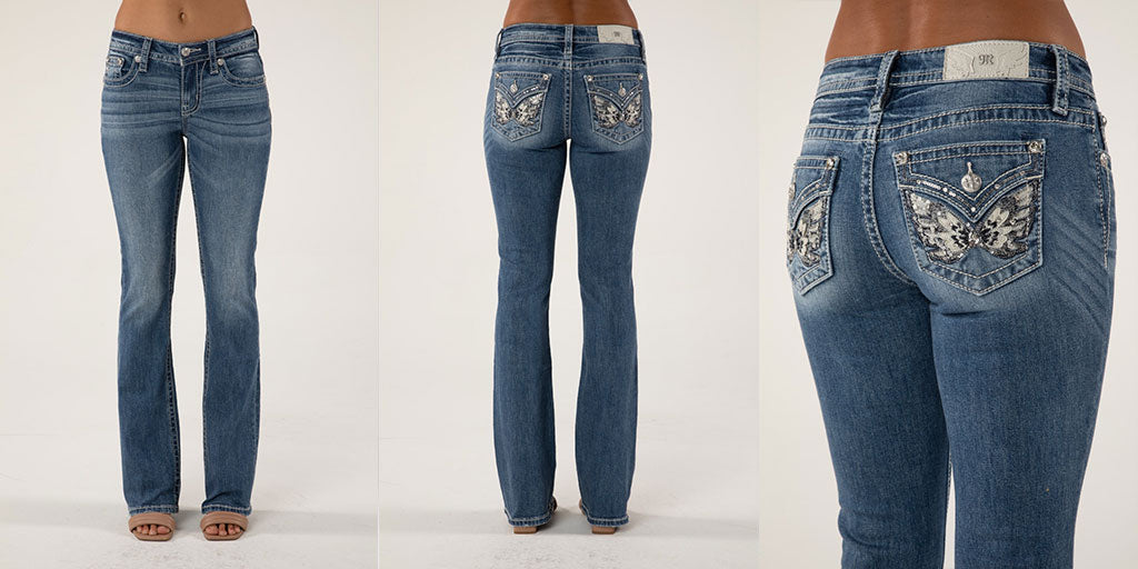 M985 Mid Rise Boot Jeans